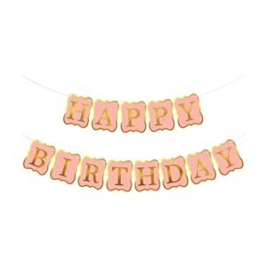 Banner brillante y dorado rosa de feliz cumpleaños_1