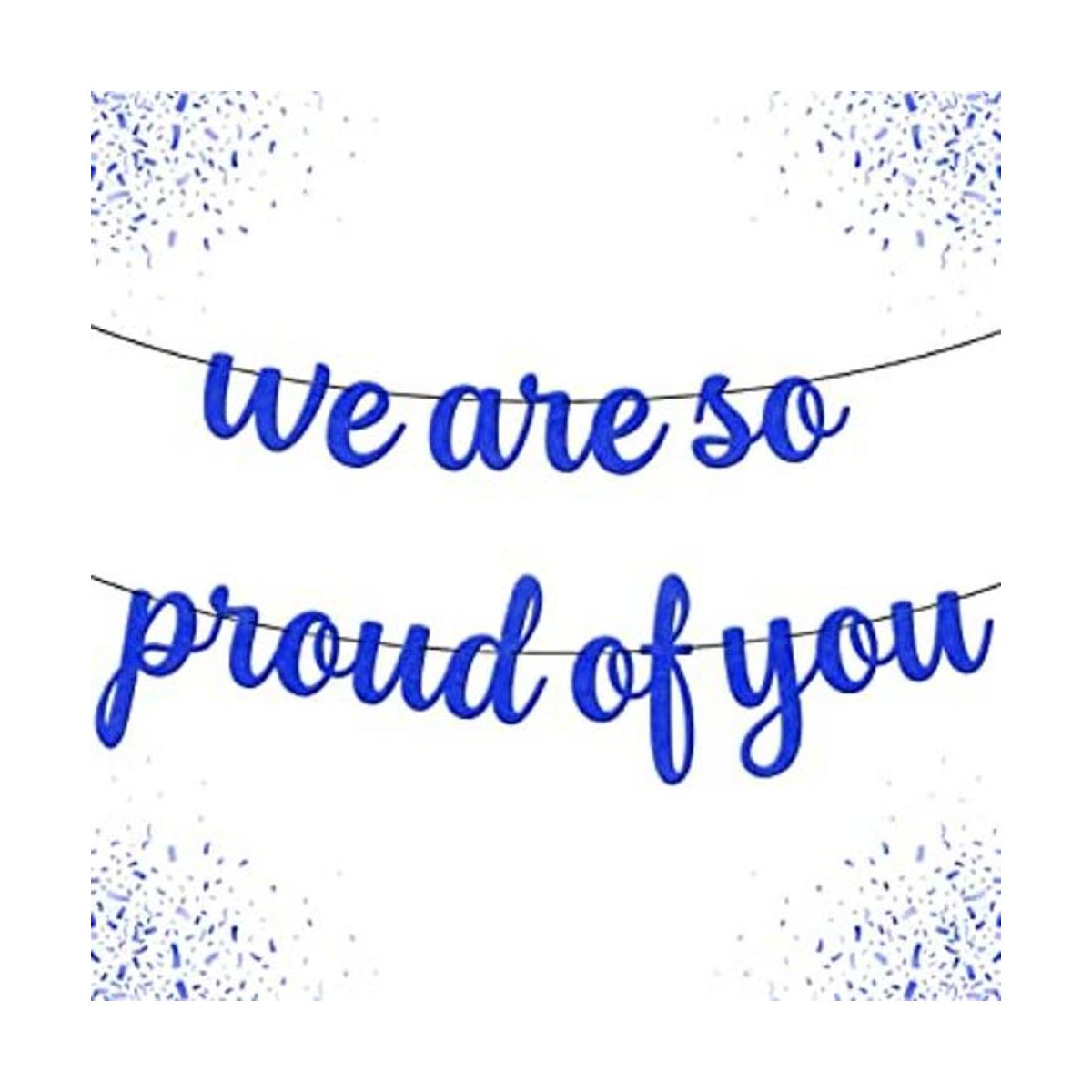 Banner de Felt We Are So Proud Of You 10 pies no DIY