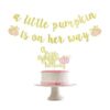 Banner de A Little Pumpkin is On Her Way con purpurina_1