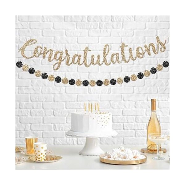Banner de felicitaciones preencordado sin bricolaje