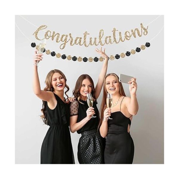 Banner de felicitaciones preencordado sin bricolaje
