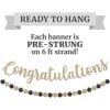 Banner de felicitaciones preencordado sin bricolaje