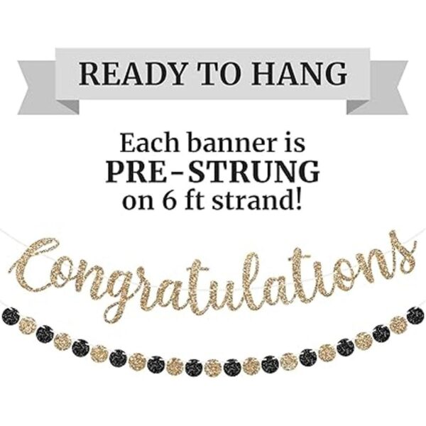 Banner de felicitaciones preencordado sin bricolaje