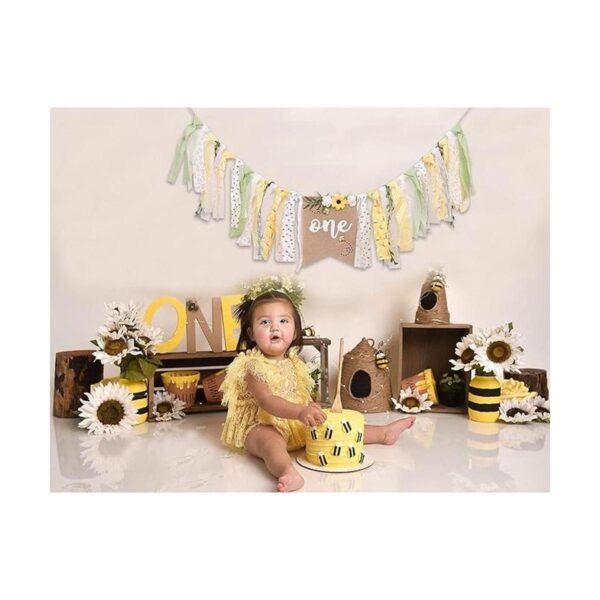 Banner para silla alta con tema de abeja de primer