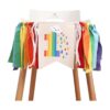Banner para silla alta con temática de arco iris pancarta