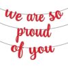 Banner de graduación con purpurina de We Are So Proud Of_1