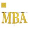 Banner Felicidades MBA Grado Graduación Fiesta