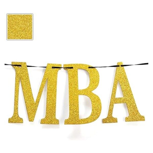 Banner Felicidades MBA Grado Graduación Fiesta