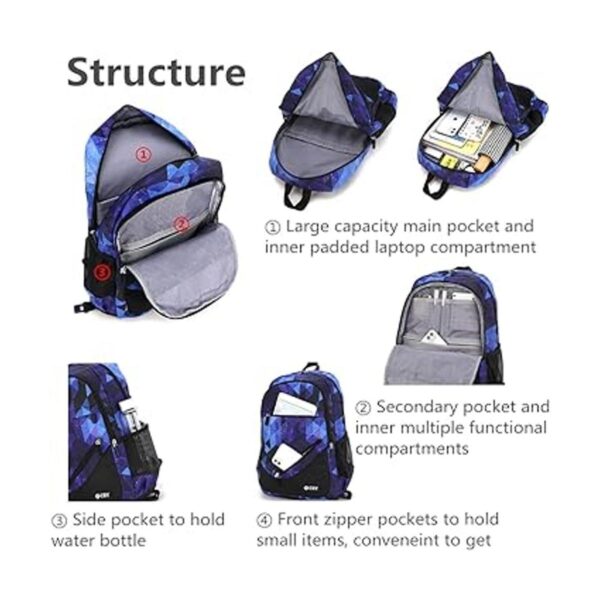 Bansusu Mochila de 3 unidades de capacidad para escuela_4