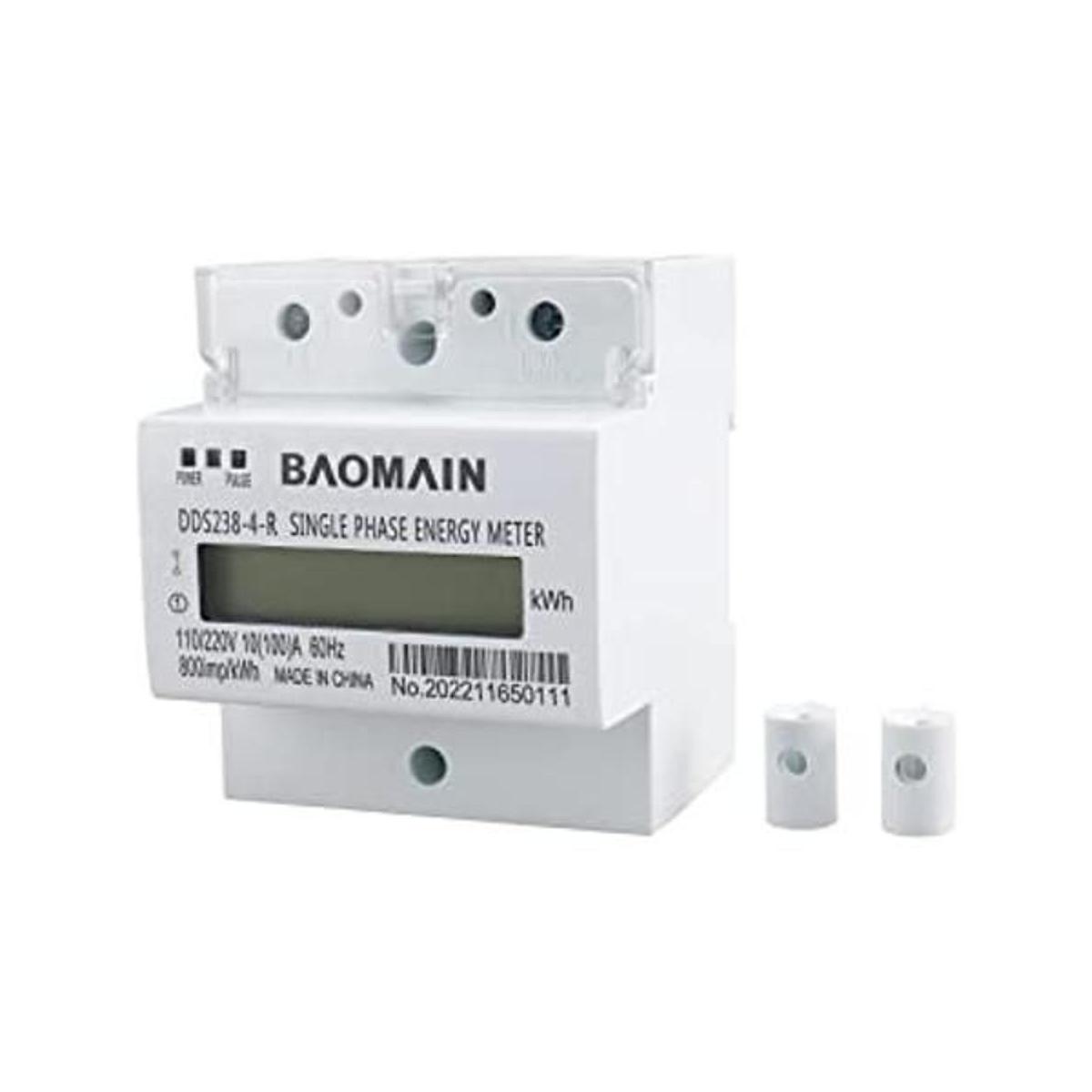 Baomain DDS2384R Medidor de energía monofásico de tres