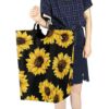 Baofu Cesta para la colada con diseño de girasol grande