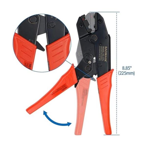 Baomain HS07FL Alicates de trinquete para crimpado