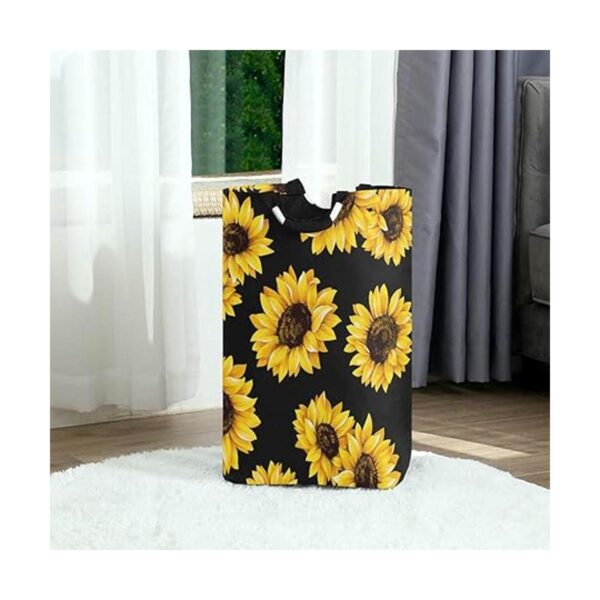 Baofu Cesta para la colada con diseño de girasol grande