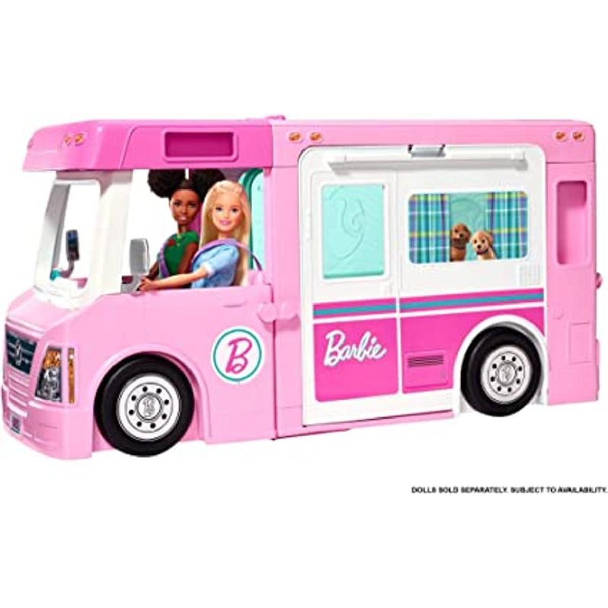 Barbie Camper DreamCamper Juego de juguete 3 en 1 para