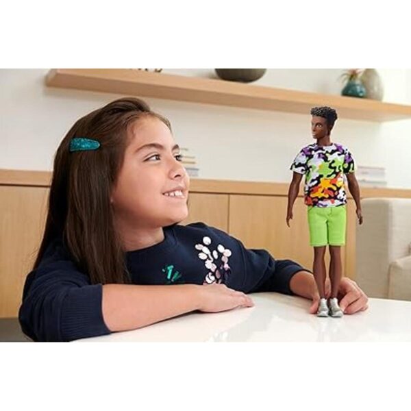 Barbie Ken Fashionistas Muñeca ancha cabello rizado_2