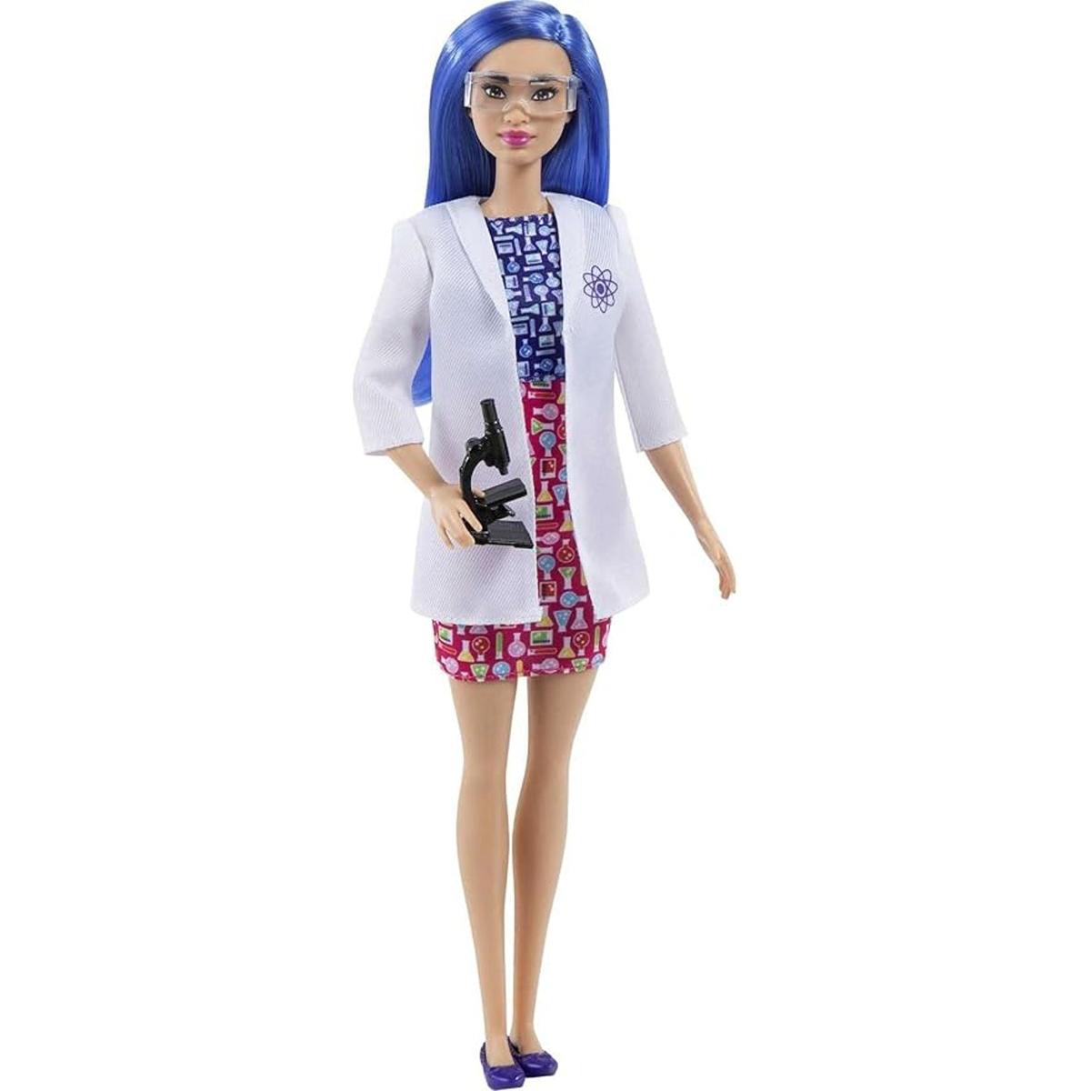 Barbie Muñeca científica 12 pulgadas cabello azul