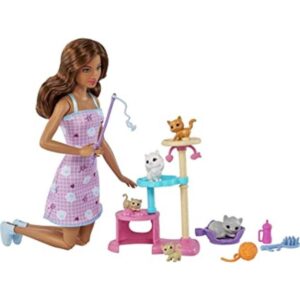 Barbie Kitty Condo Doll and Pets Playset con muñeca_1