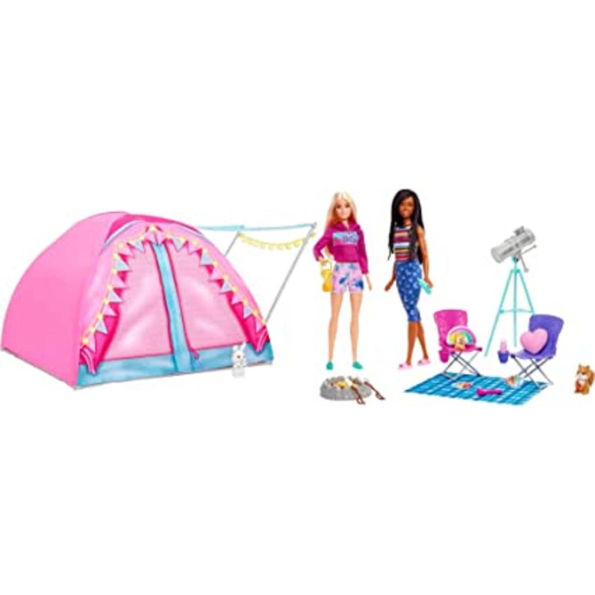 Barbie Se necesitan dos juegos de campamento con tienda de