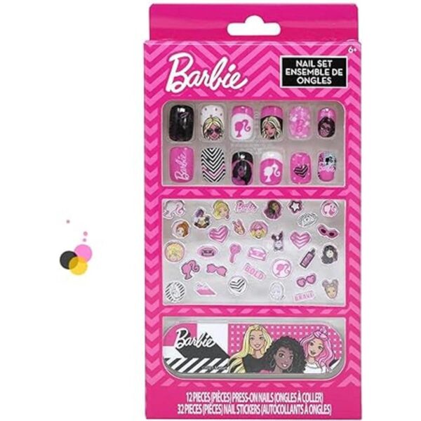 Barbie Nail Art Juego de 60 calcomanías para uñas Barbie_2