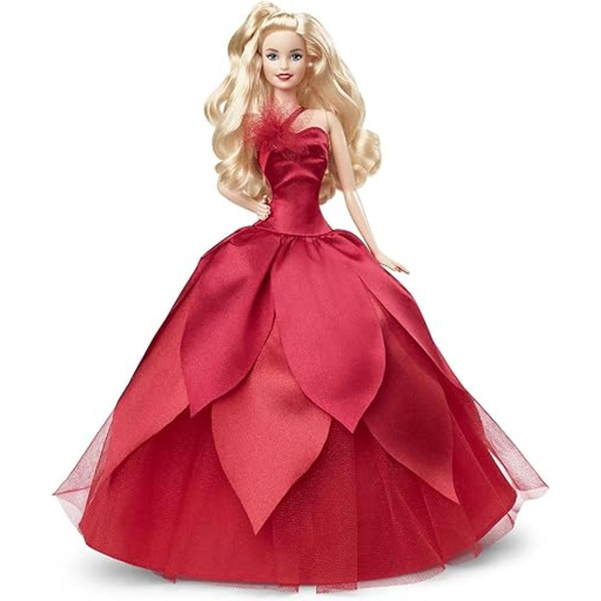 Barbie Signature 2022 Holiday Barbie Doll cabello rubio