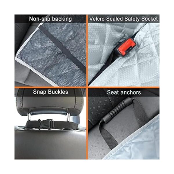 Bark Lover Protector de asiento trasero para perro fundas