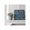 Barnyard Designs Cartel de madera One Small Positive