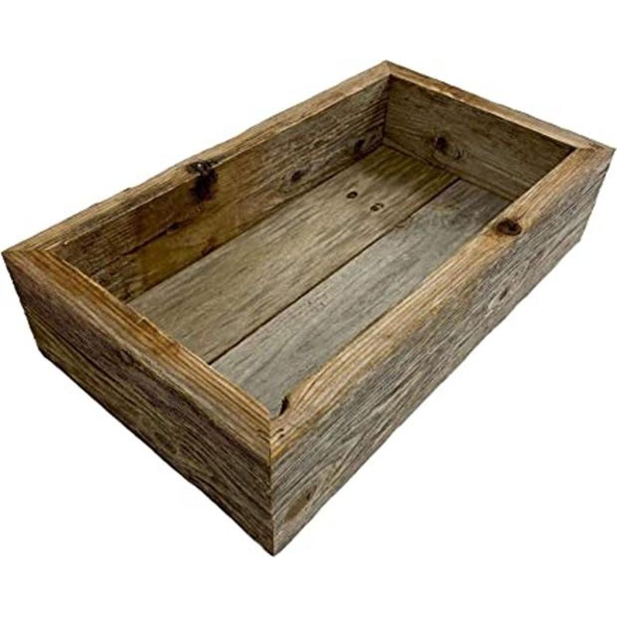 BarnwoodUSA Pequeña caja de madera rústica Lo mejor para