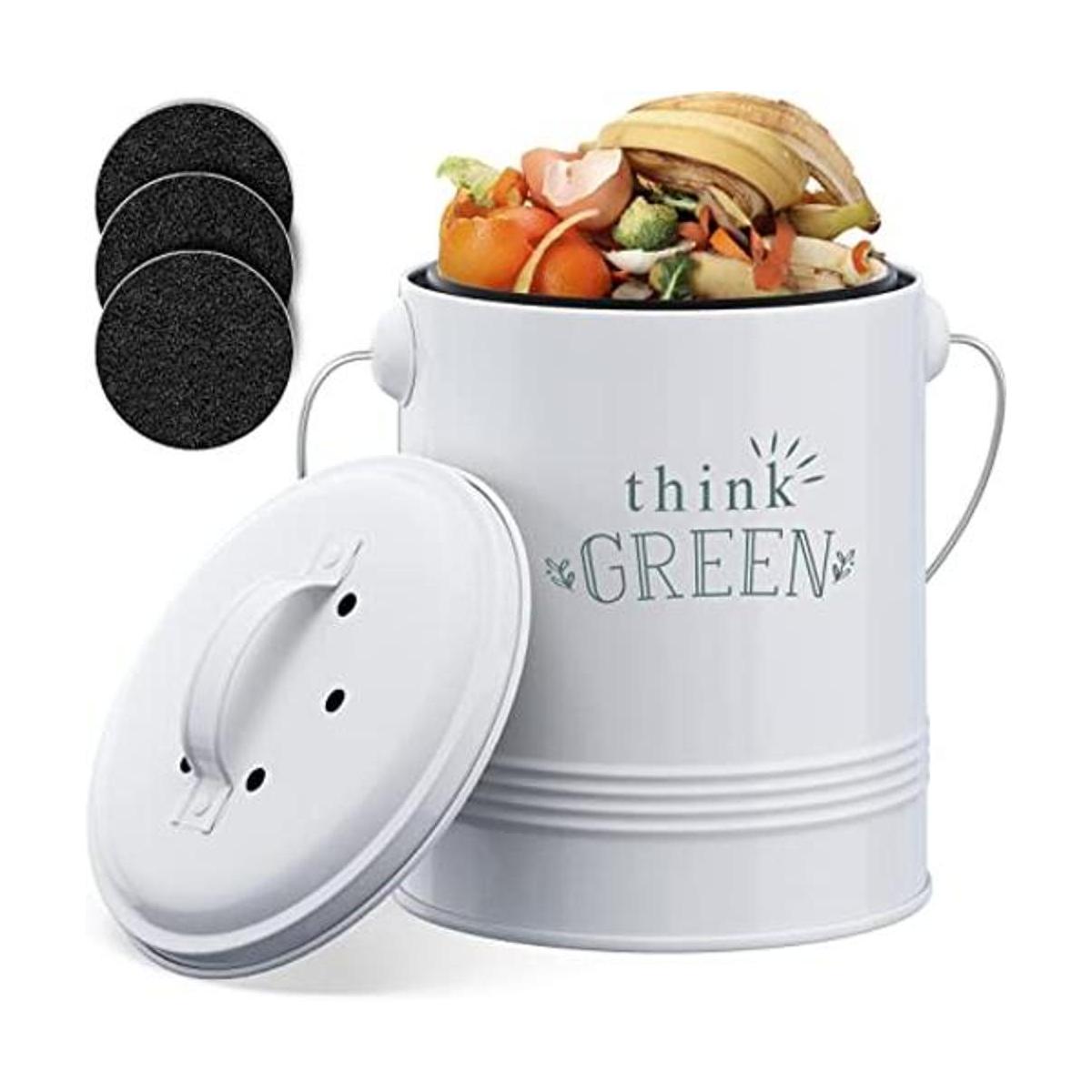 Barnyard Designs Cubo de compostaje de cocina mostrador