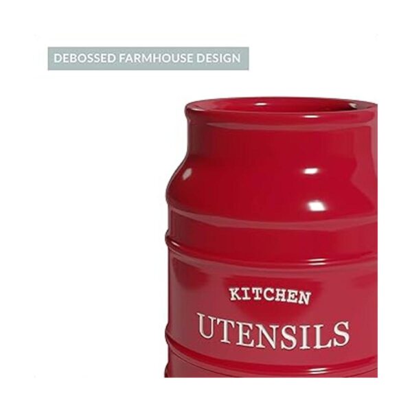 Barnyard Designs Soporte de cerámica para utensilios de