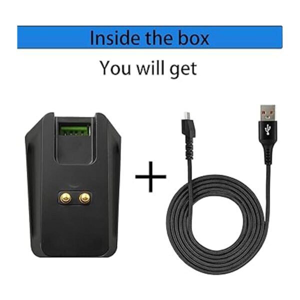 Base de carga con cable de carga USB de 4.9 pies para_6