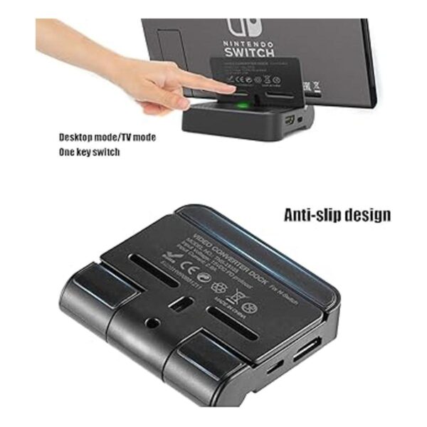 Base de conexión HDMI con interruptor plegable estación_2
