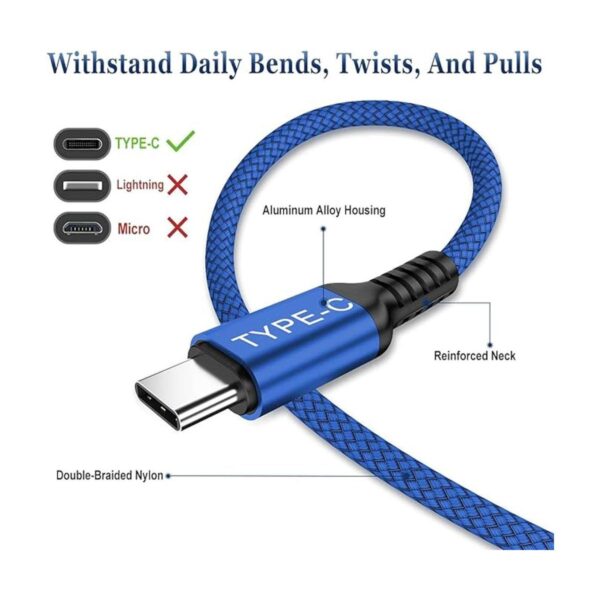 Basesailor Cable USB tipo C a C de 100 W de 6.6