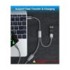 Basesailor Adaptador de cable USB C macho a doble USB