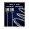 Basesailor Adaptador de cable USB C macho a doble USB