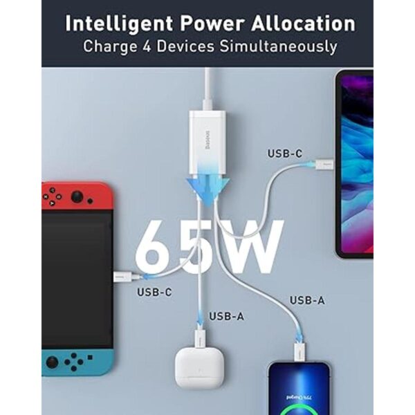 Baseus Cargador USB C bloque de carga rápido de pared PD_4