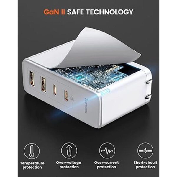 Baseus Cargador USB C estación de carga GaN II de 4_5