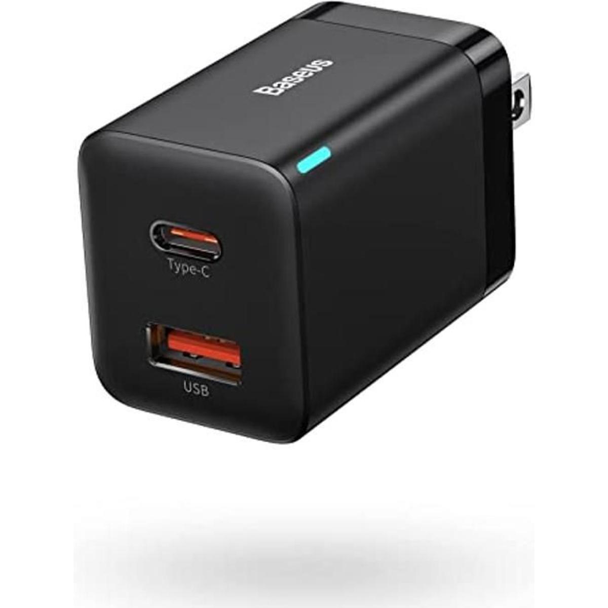 Baseus Cargador USB C bloque de cargador USB C de doble