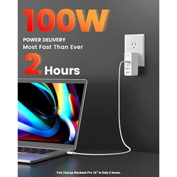 Baseus Cargador USB C estación de carga GaN II de 4_2