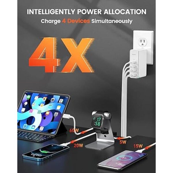 Baseus Cargador USB C estación de carga GaN II de 4_3