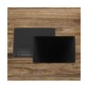 Bastex Paquete de 60 tarjetas de metal negro en blanco