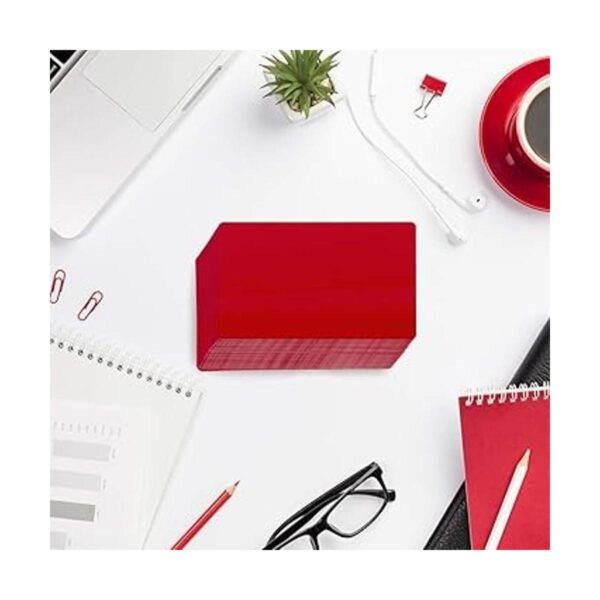 Bastex Paquete de 60 tarjetas de metal negro en blanco