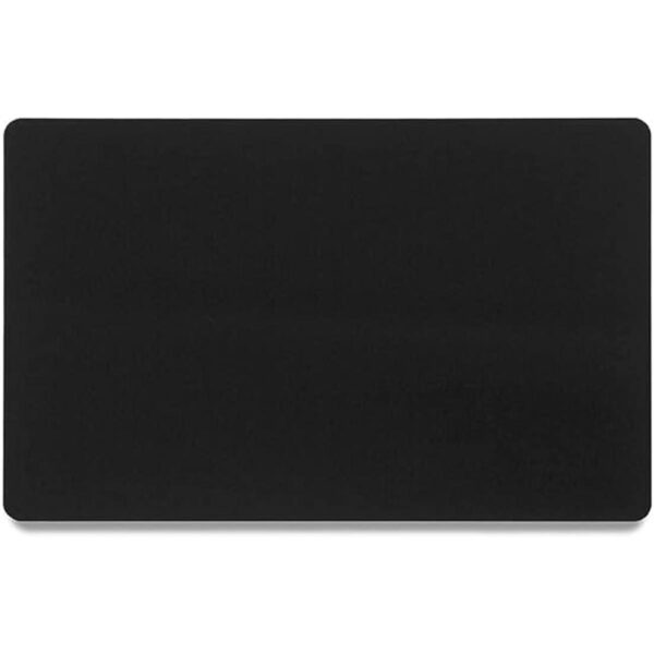 Bastex Paquete de 60 tarjetas de metal negro en blanco