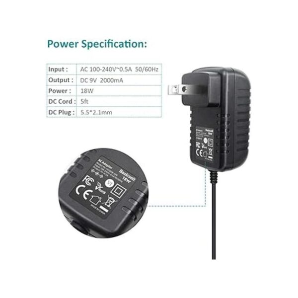 Basicvolt Fuente de alimentación universal de 9 V 2 A_5