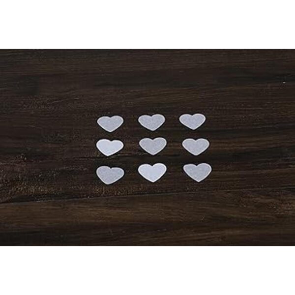 Battife Confeti blanco en forma de corazón 10000_4