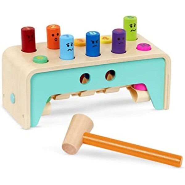 Battat Juguete de martillo de madera para niños niños_1