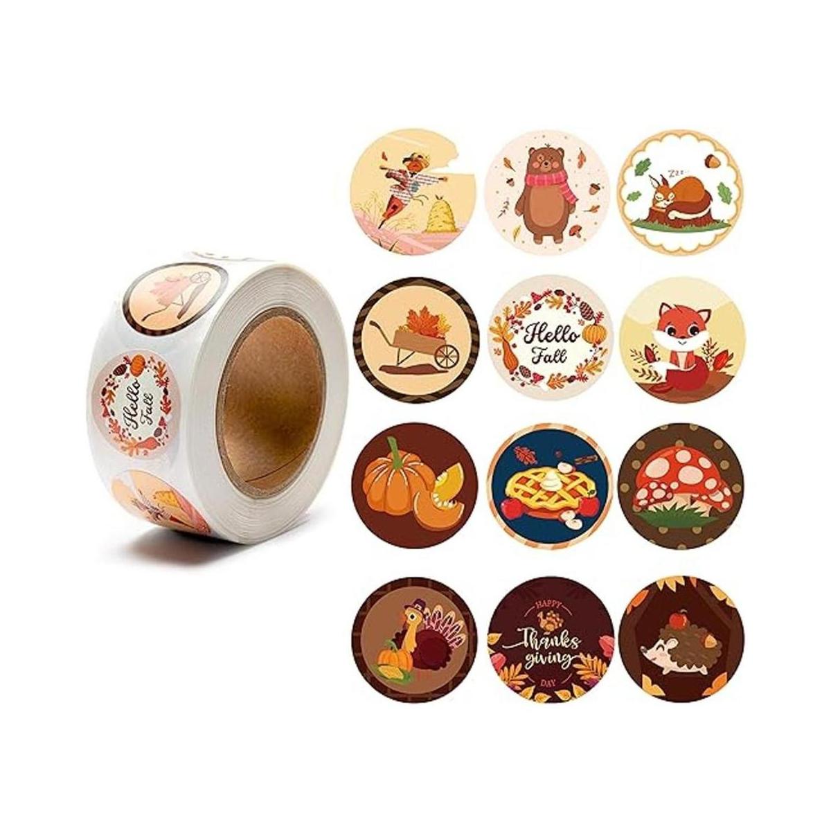 BeYumi 500 calcomanías de hola otoño calcomanías