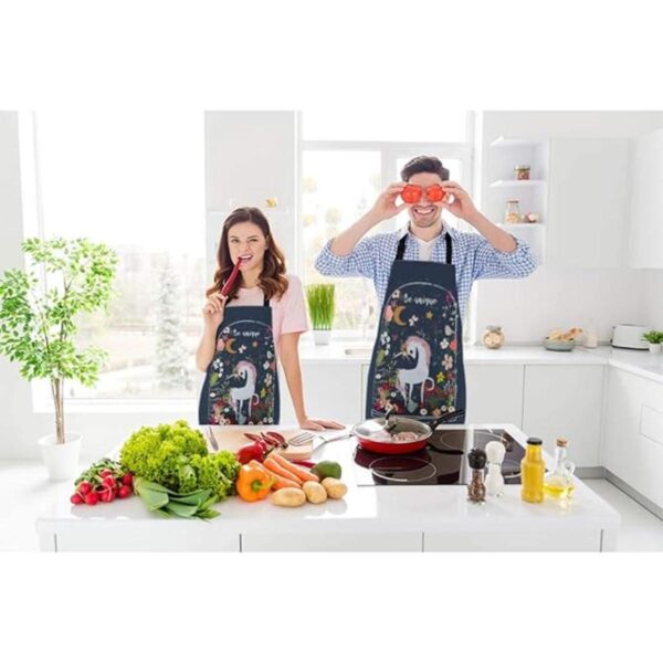 Beabes Delantal de cocina con diseño de unicornio de_2
