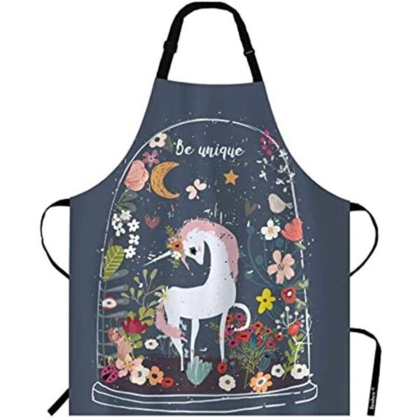 Beabes Delantal de cocina con diseño de unicornio de_1