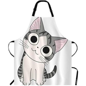 Beabes Chi Cat Sentado Babero Delantal ajustable para el_1
