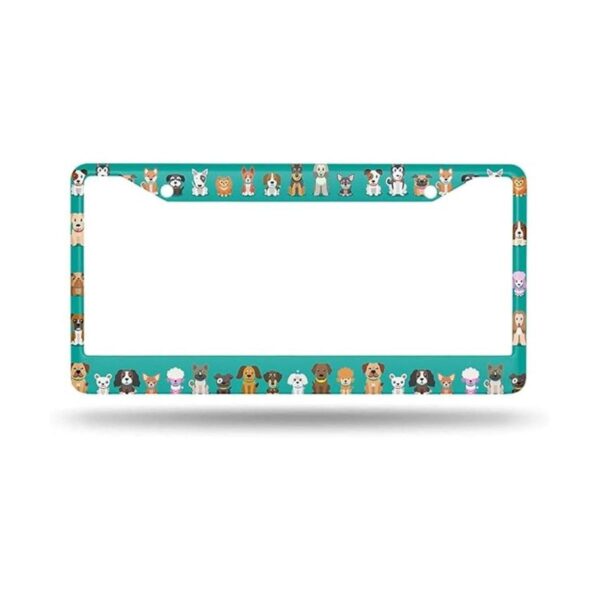 Beabes Marco de placa de matrícula para perros lindos y_2